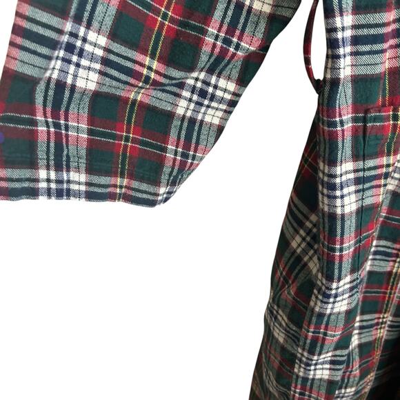 Polo Ralph Lauren‎ Sleepwear Mens Flanel Robe S/M Red Plaid Comfy Preppy Casual - Picture 8 of 15